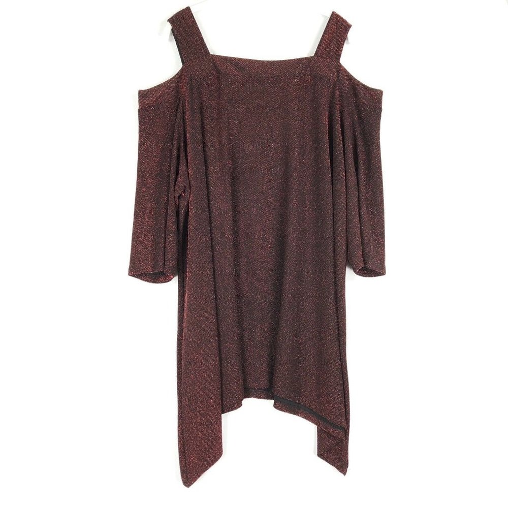 Catherines Cold Shoulder Mini Dress Plus Size 3x
